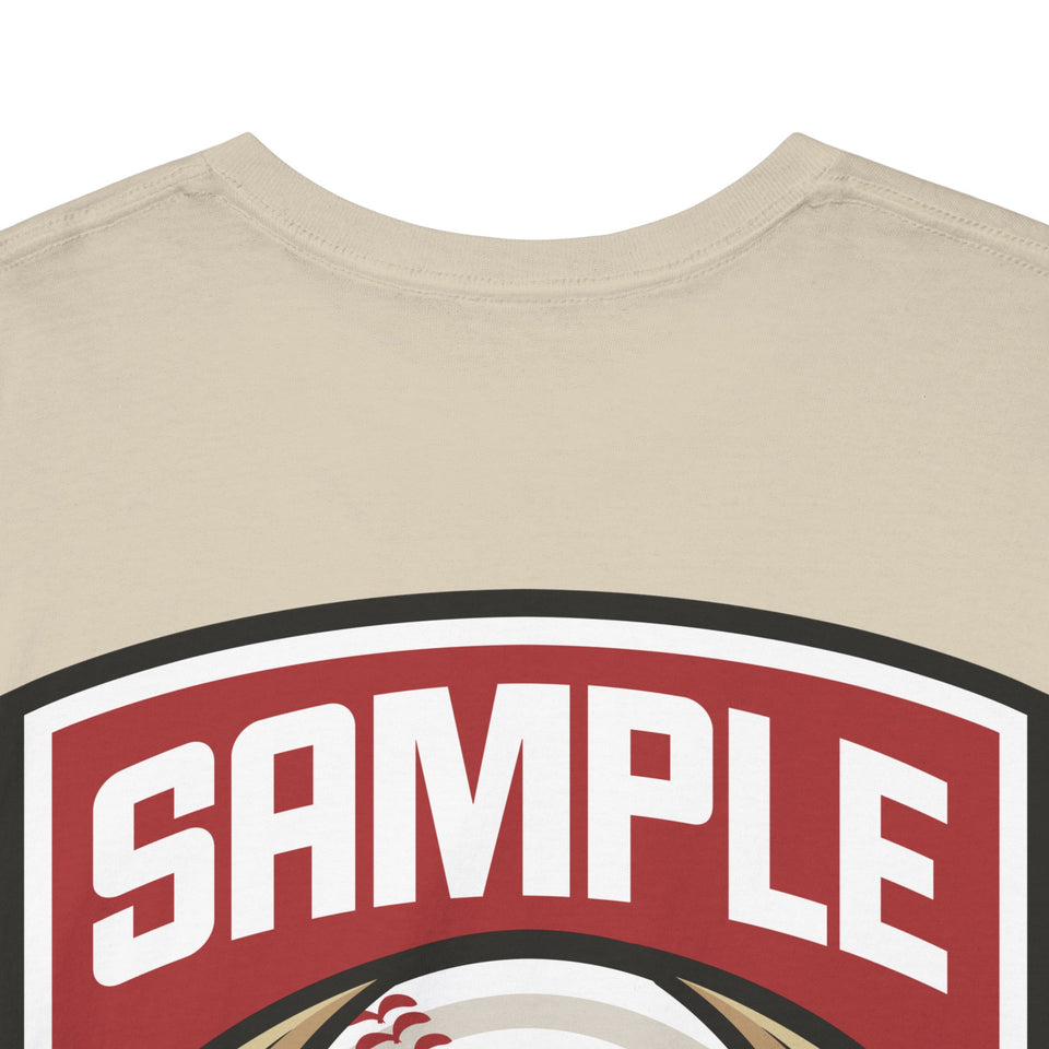 Unisex Heavy Cotton Tee - Eagle Baseball Graphic T-Shirt