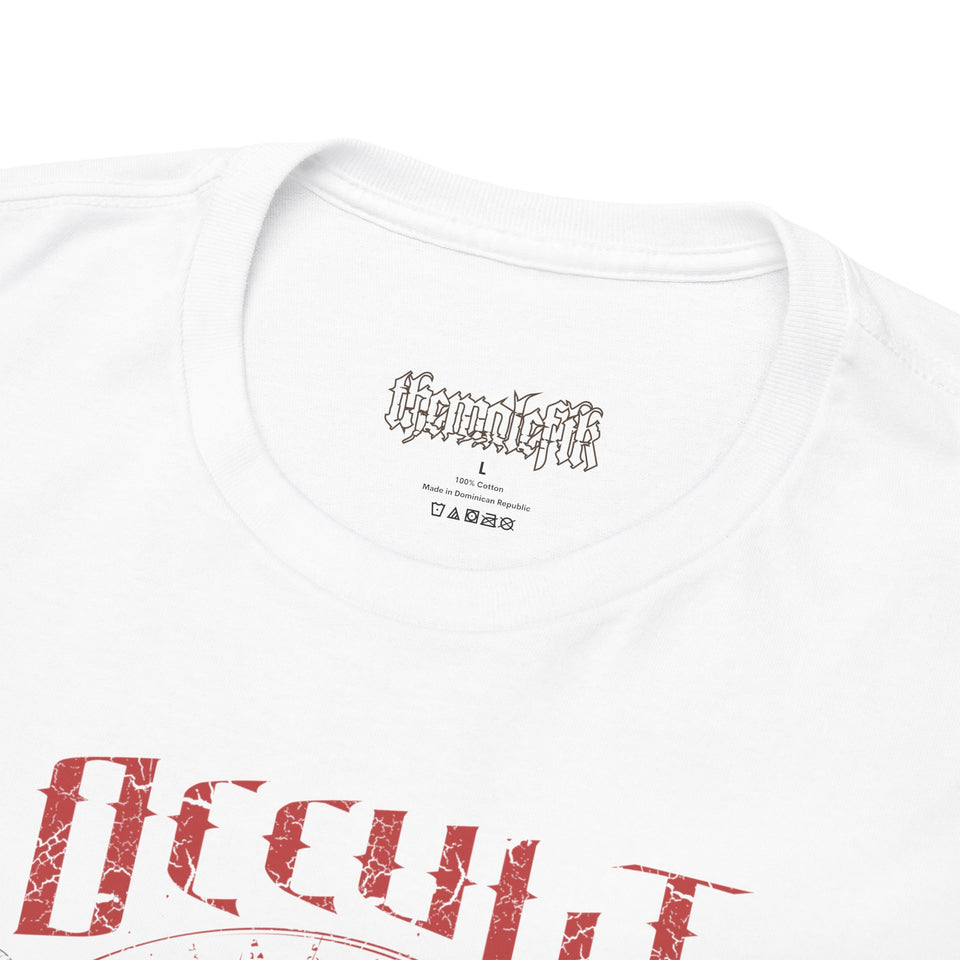 Unisex Heavy Cotton Tee - Red Occult Graphic Tee