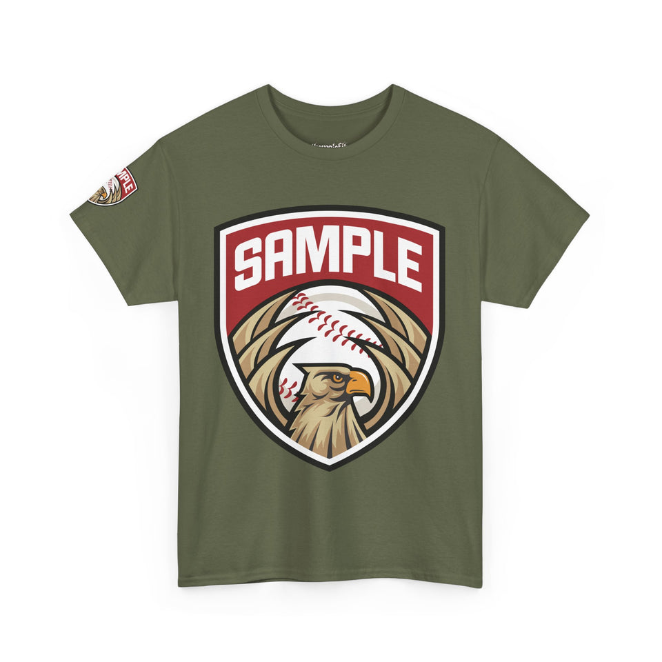 Unisex Heavy Cotton Tee - Eagle Baseball Graphic Design Shirt