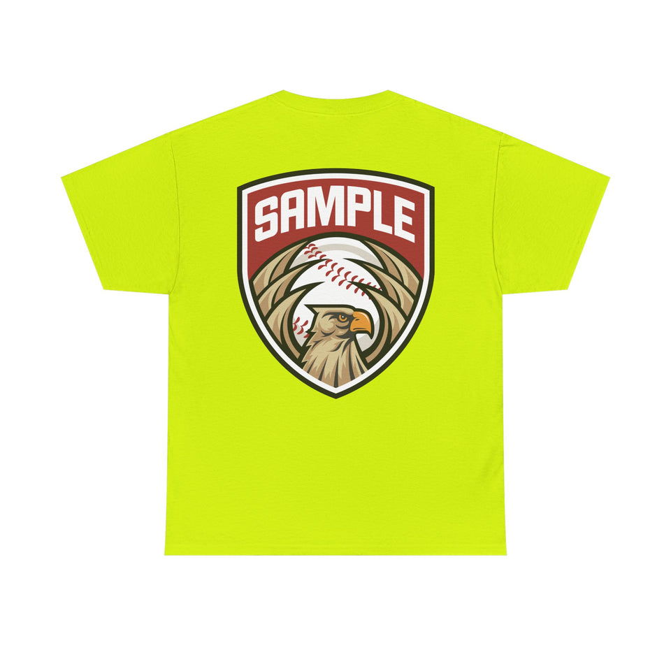 Unisex Heavy Cotton Tee - Eagle Baseball Graphic T-Shirt