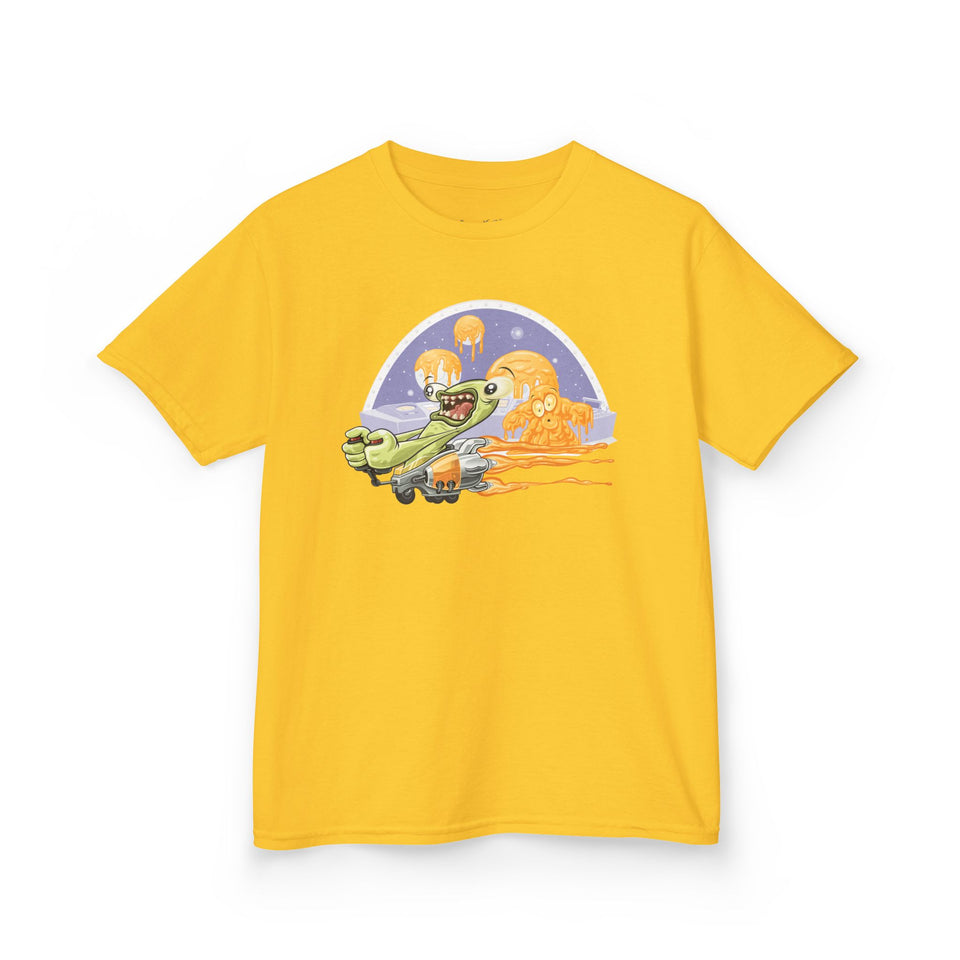 Kids Fun Adventure Tee - Cute Airplane and Monster Design