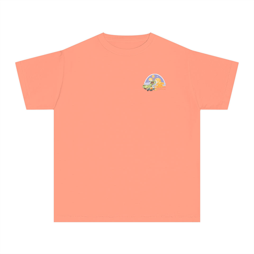 Youth Midweight Tee - Fun Dinosaur Graphic Tee for Kids