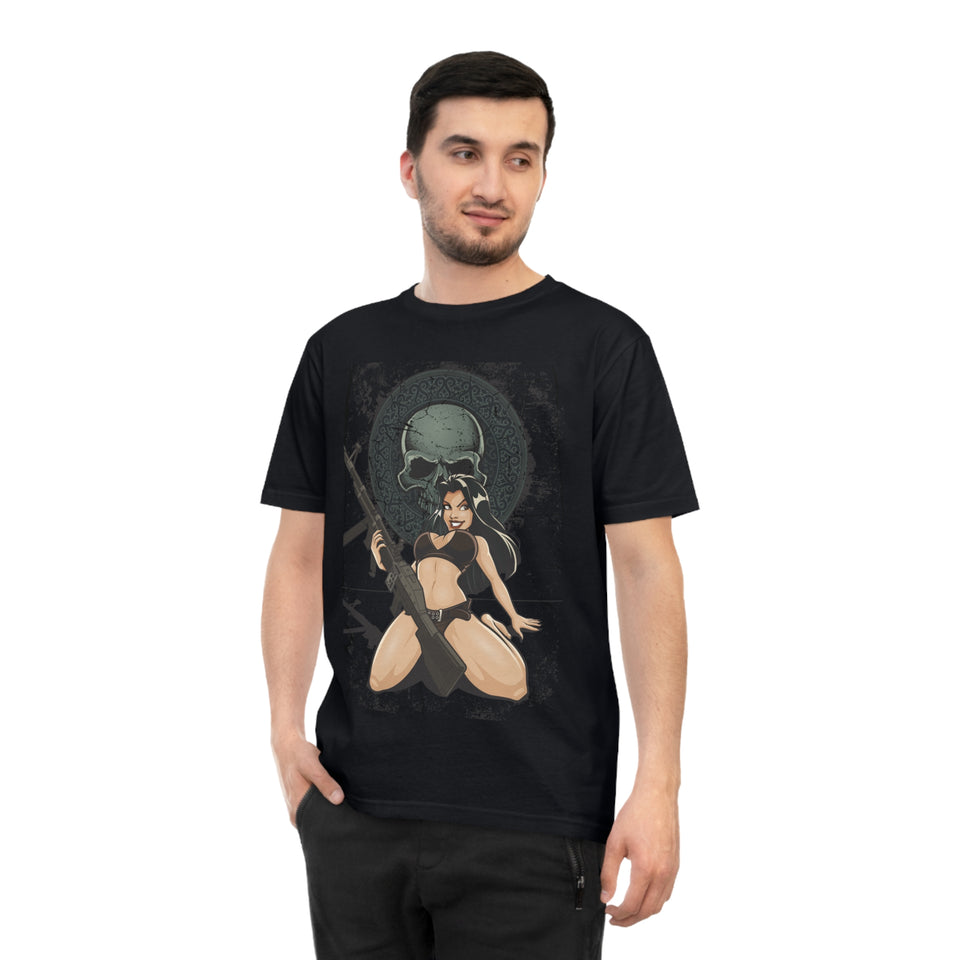 Rebellious Skull Graphic Unisex T-Shirt | Bold Yellow Design | Perfect for Edgy Casual Wear