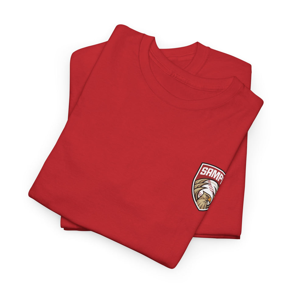 Unisex Heavy Cotton Tee - Eagle Baseball Graphic T-Shirt
