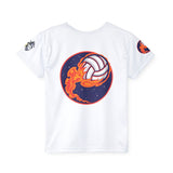 Kids Fun Sports Jersey - Alien Character & Flaming Volleyball Design