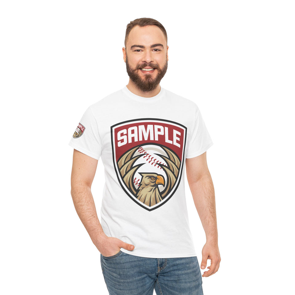 Unisex Heavy Cotton Tee - Eagle Baseball Graphic Design Shirt