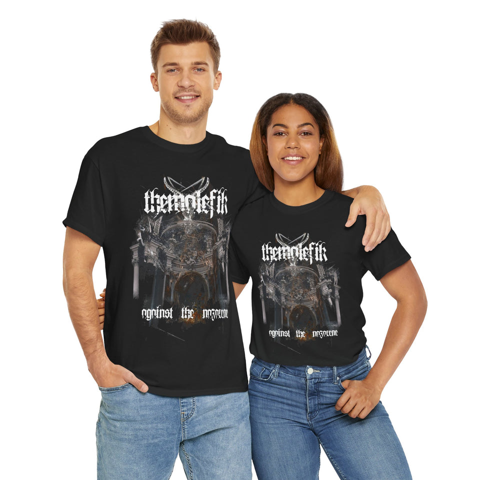 ThemalefiK - 'Against the nazarene' Unisex Heavy Cotton Tee Graphic Tee for Music Lovers