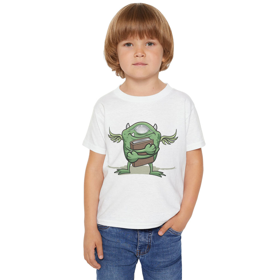 Fun Monster & Volleyball Toddler T-shirt - Playful Design for Little Adventurers