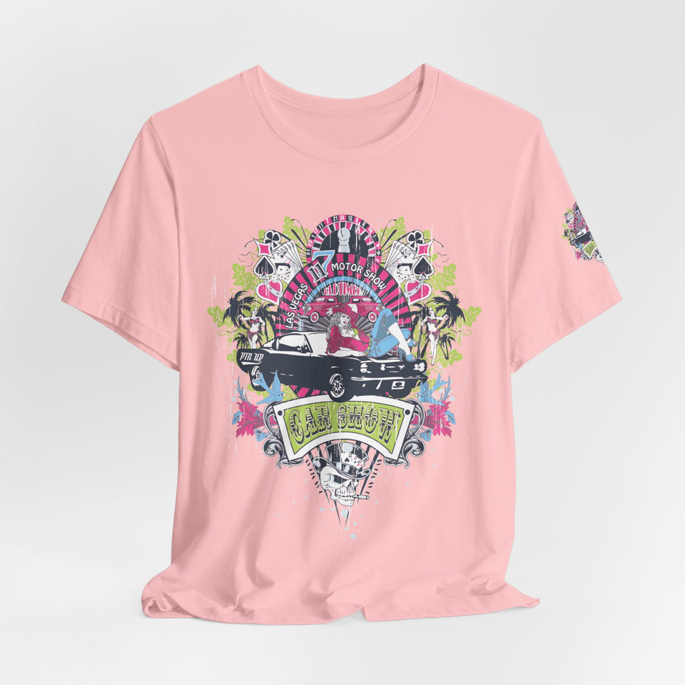 Retro Vibes Unisex Jersey Tee - Beach Cruiser Graphic