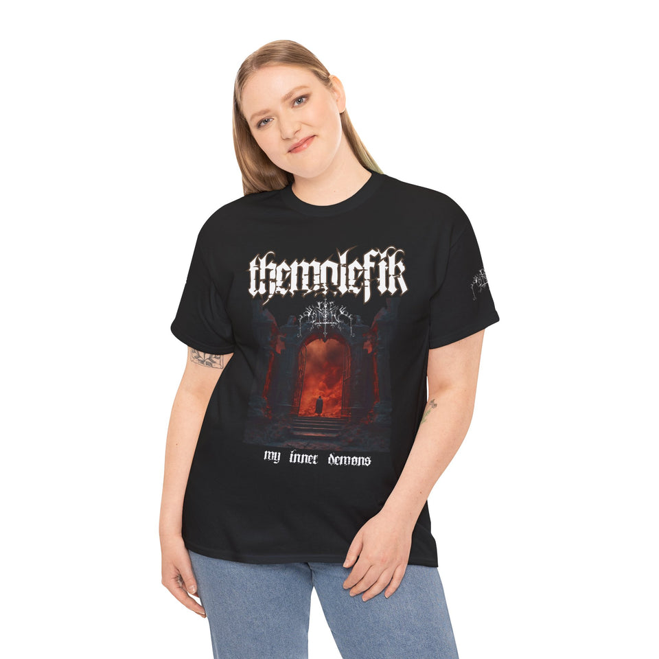 ThemalefiK - 'My Inner Demons' Gothic Unisex Heavy Cotton Tee  Design