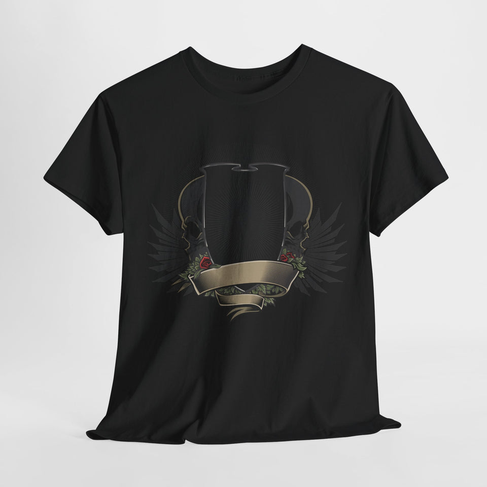 Vintage-Inspired Unisex Heavy Cotton Tee with Bold Graphic Design