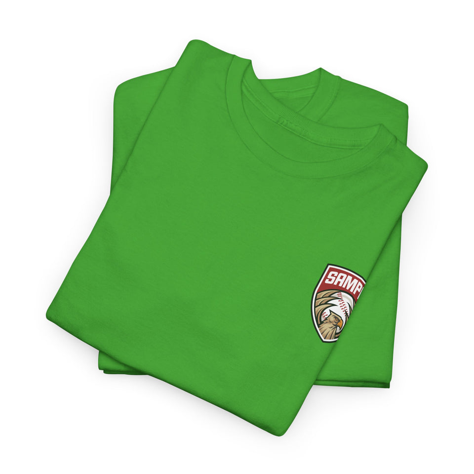 Unisex Heavy Cotton Tee - Eagle Baseball Graphic T-Shirt