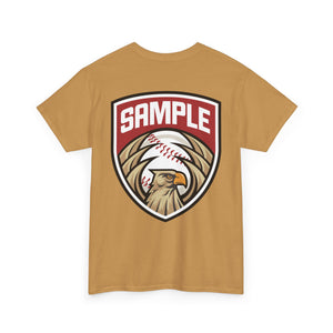 Unisex Heavy Cotton Tee - Eagle Baseball Graphic T-Shirt