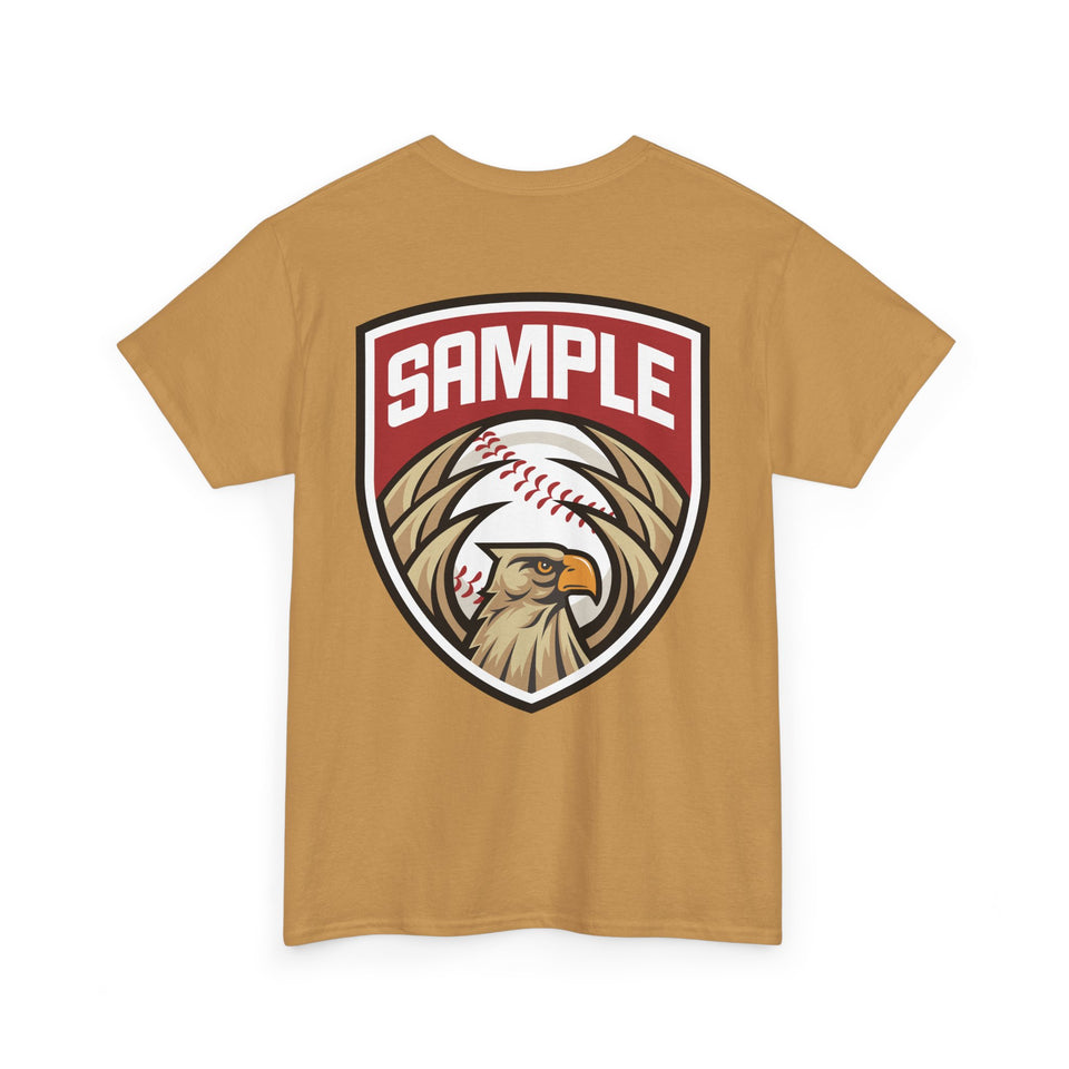 Unisex Heavy Cotton Tee - Eagle Baseball Graphic T-Shirt