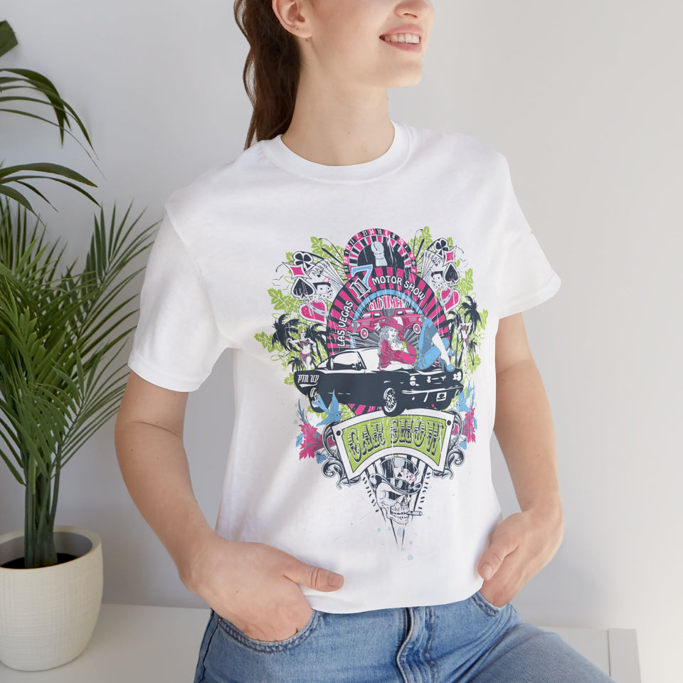 Retro Vibes Unisex Jersey Tee - Beach Cruiser Graphic