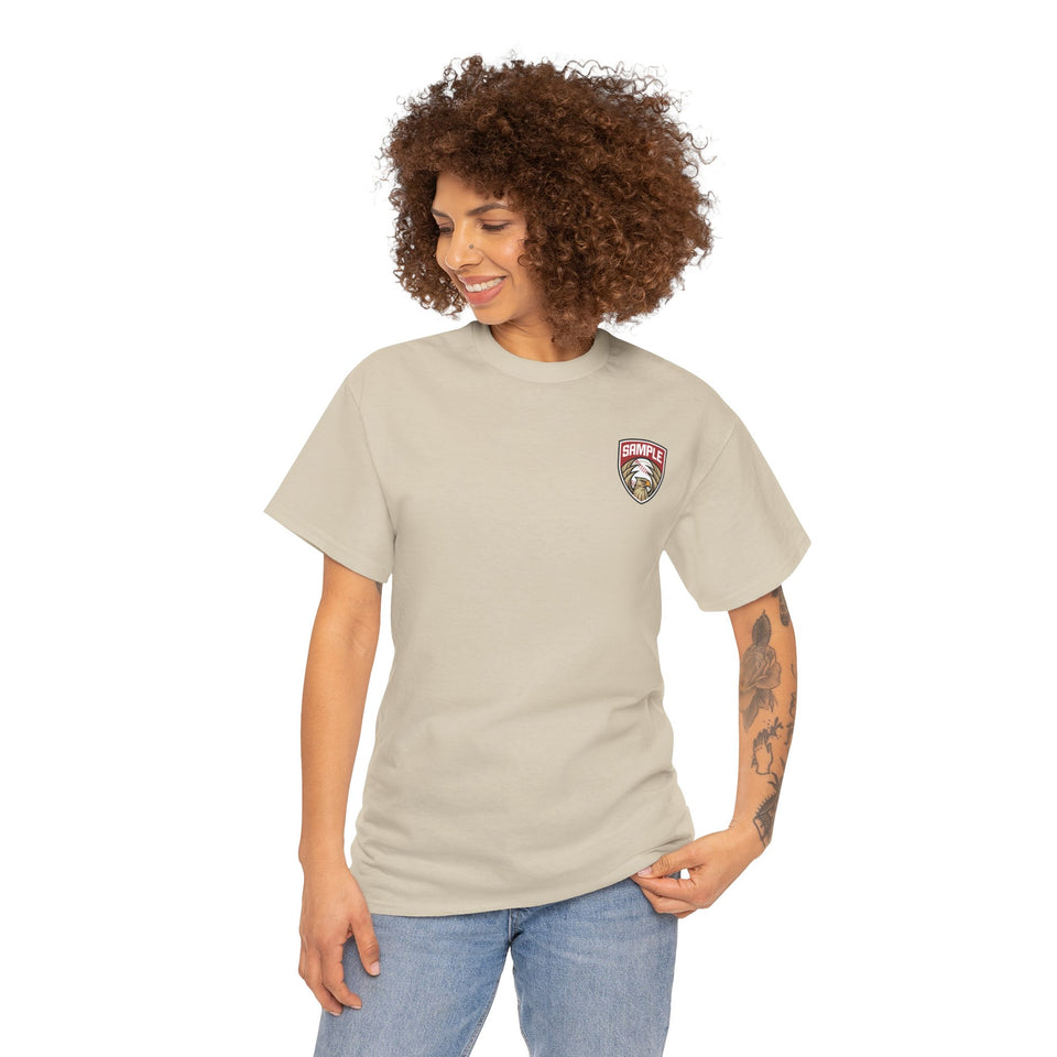 Unisex Heavy Cotton Tee - Eagle Baseball Graphic T-Shirt