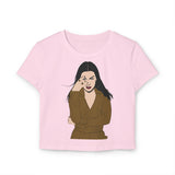 Chic Women's Baby Tee - Trendy Graphic Tee for Fashion Lovers