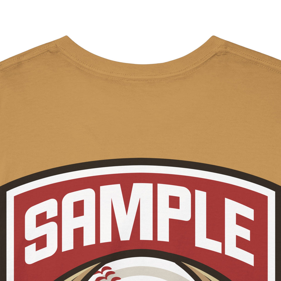 Unisex Heavy Cotton Tee - Eagle Baseball Graphic T-Shirt