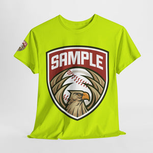 Unisex Heavy Cotton Tee - Eagle Baseball Graphic Design Shirt
