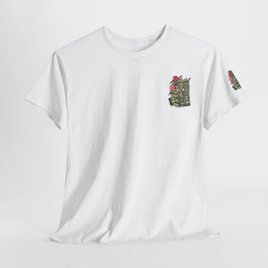 Vibrant Urban Art Unisex Heavy Cotton Tee – Street Style Graphic T-Shirt with Speaker Design