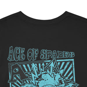 Unisex Heavy Cotton Tee - Skull & Heart Design, Edgy Graphic Tee for Casual Wear