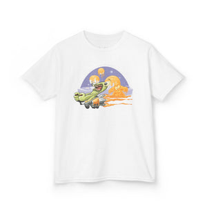 Kids Fun Adventure Tee - Cute Airplane and Monster Design