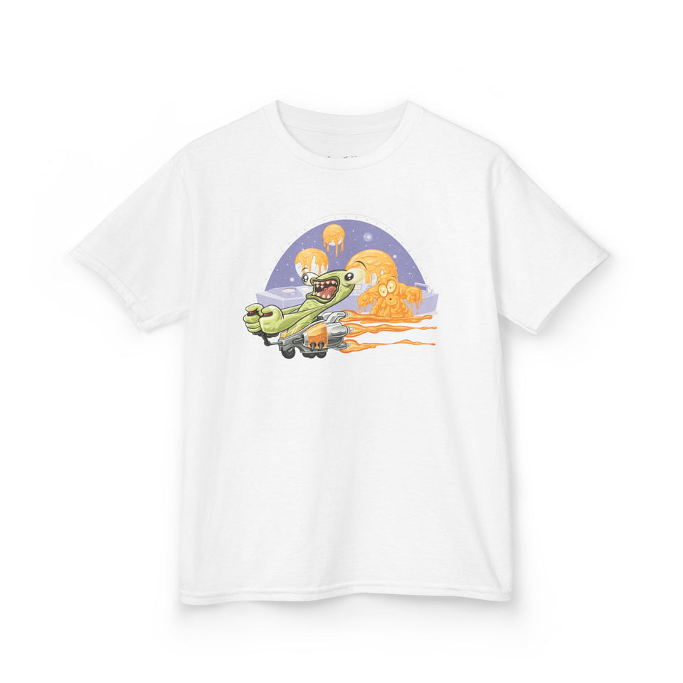 Kids Fun Adventure Tee - Cute Airplane and Monster Design
