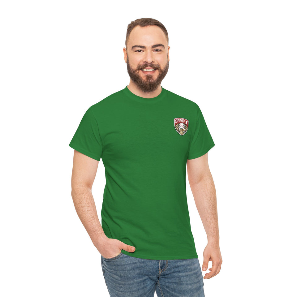 Unisex Heavy Cotton Tee - Eagle Baseball Graphic T-Shirt