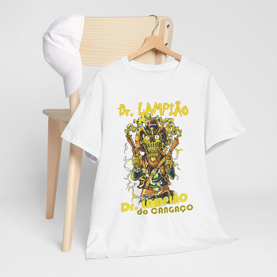 Dr. Lampião Unisex Heavy Cotton Tee | Bold Graphic Tee for Festivals & Everyday Wear