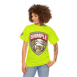 Unisex Heavy Cotton Tee - Eagle Baseball Graphic Design Shirt