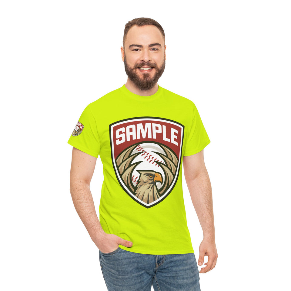 Unisex Heavy Cotton Tee - Eagle Baseball Graphic Design Shirt