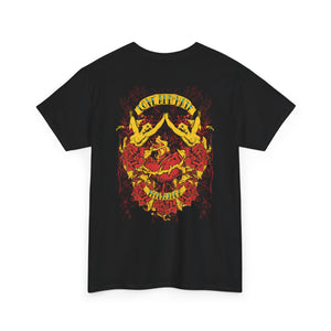 Bold Graphic Unisex Heavy Cotton Tee - Love & Roses Design