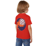 Fun Monster & Volleyball Toddler T-shirt - Playful Design for Little Adventurers