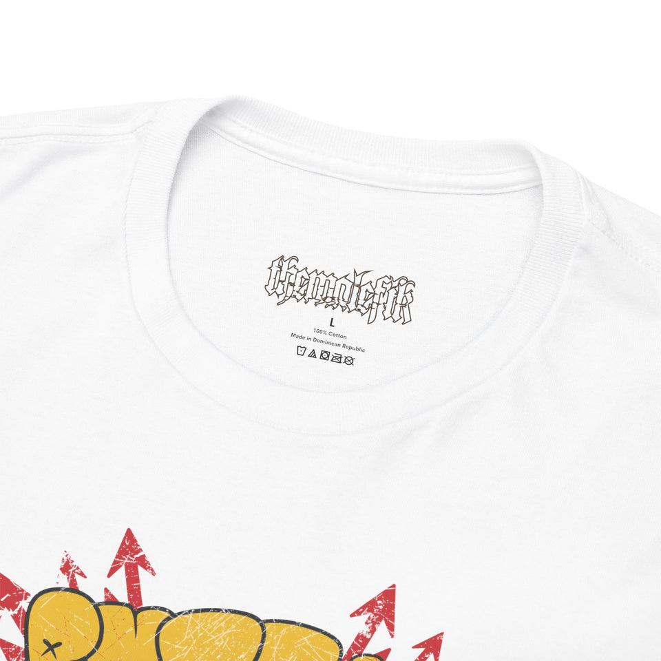 Unique Unisex Heavy Cotton Tee - Bold Graphic Art for Casual Style