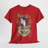 Gothic Occult Heavy Cotton Tee – Unisex Graphic Tee for Edgy Fashion Enthusiasts