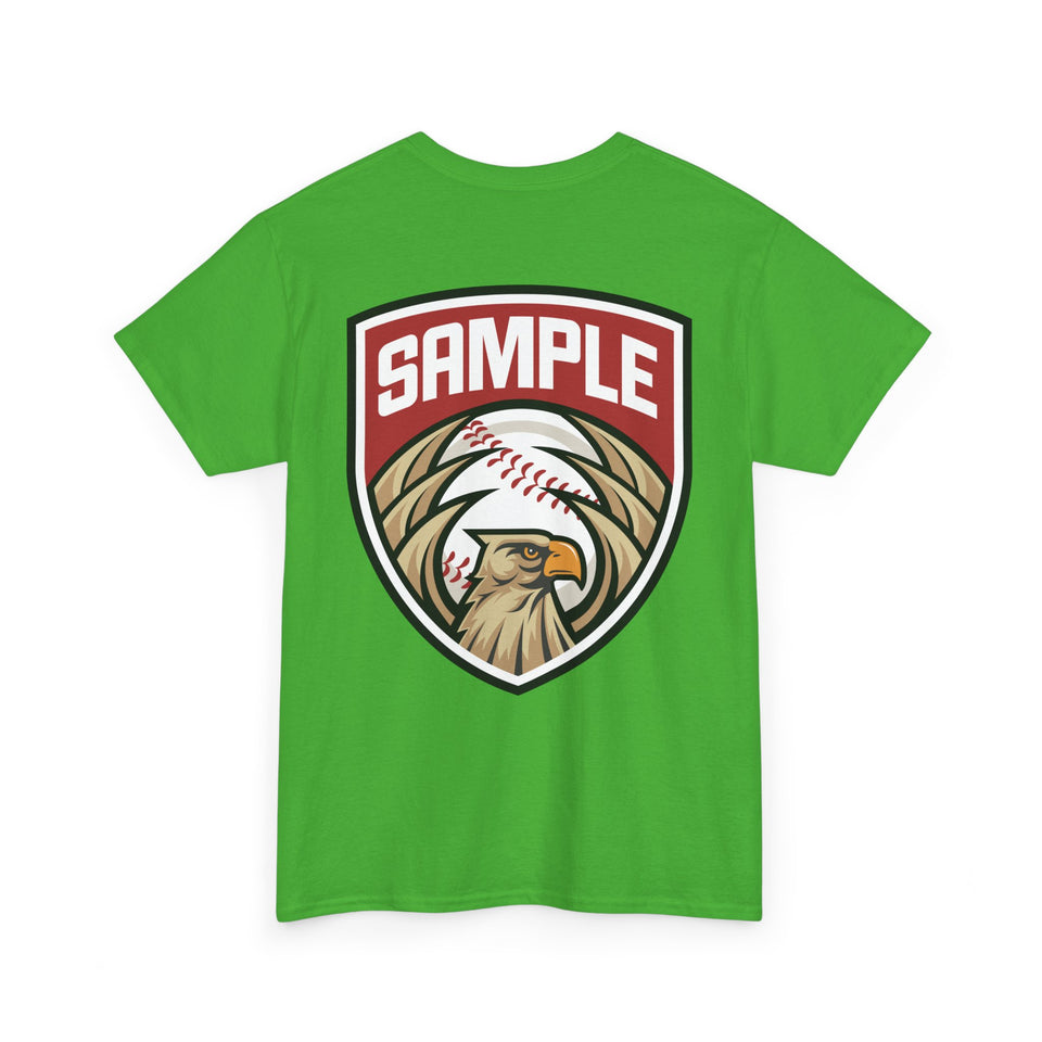 Unisex Heavy Cotton Tee - Eagle Baseball Graphic T-Shirt