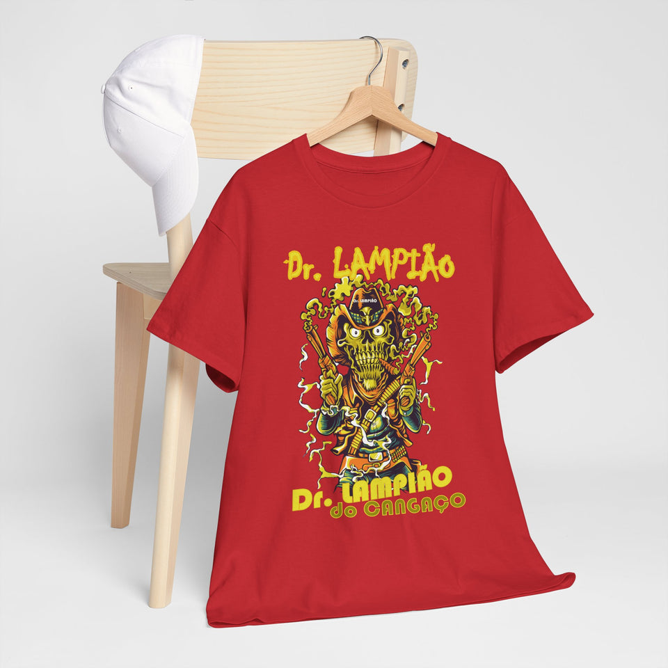 Dr. Lampião Unisex Heavy Cotton Tee | Bold Graphic Tee for Festivals & Everyday Wear