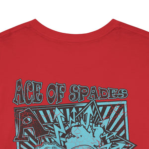 Unisex Heavy Cotton Tee - Skull & Heart Design, Edgy Graphic Tee for Casual Wear