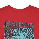 Unisex Heavy Cotton Tee - Skull & Heart Design, Edgy Graphic Tee for Casual Wear