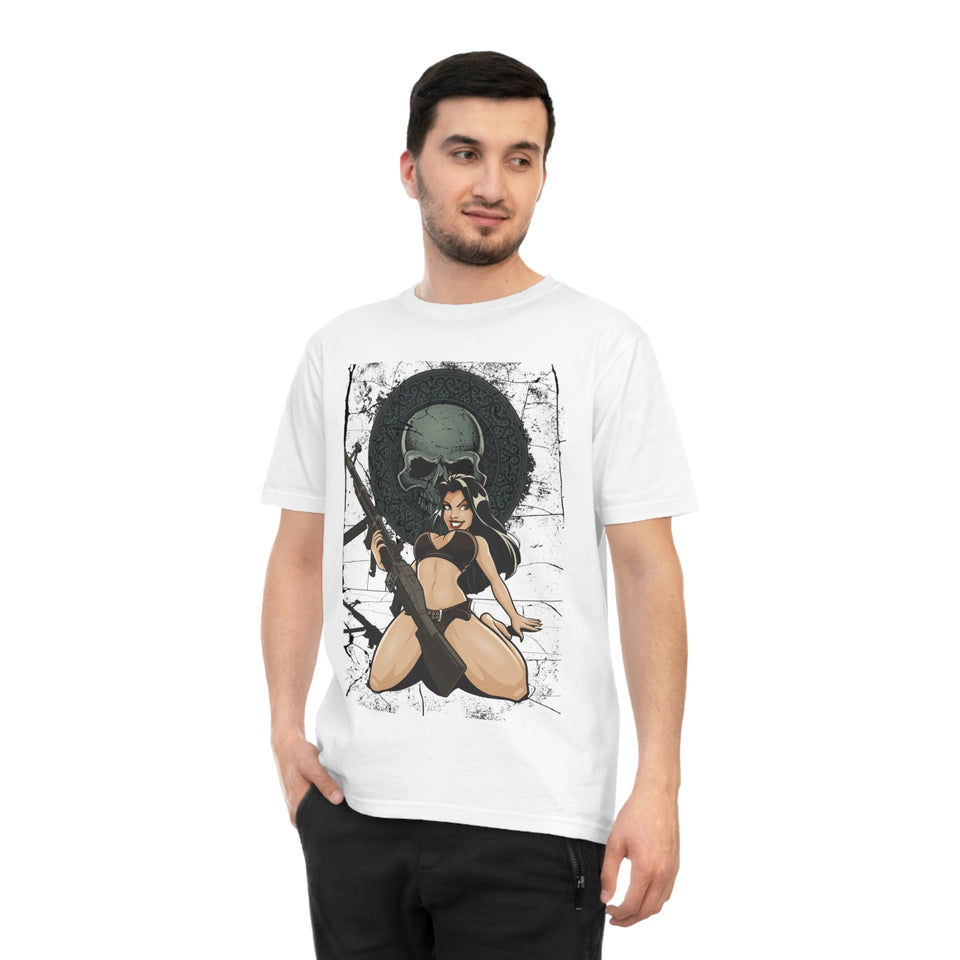 Rebellious Skull Graphic Unisex T-Shirt | Bold Yellow Design | Perfect for Edgy Casual Wear