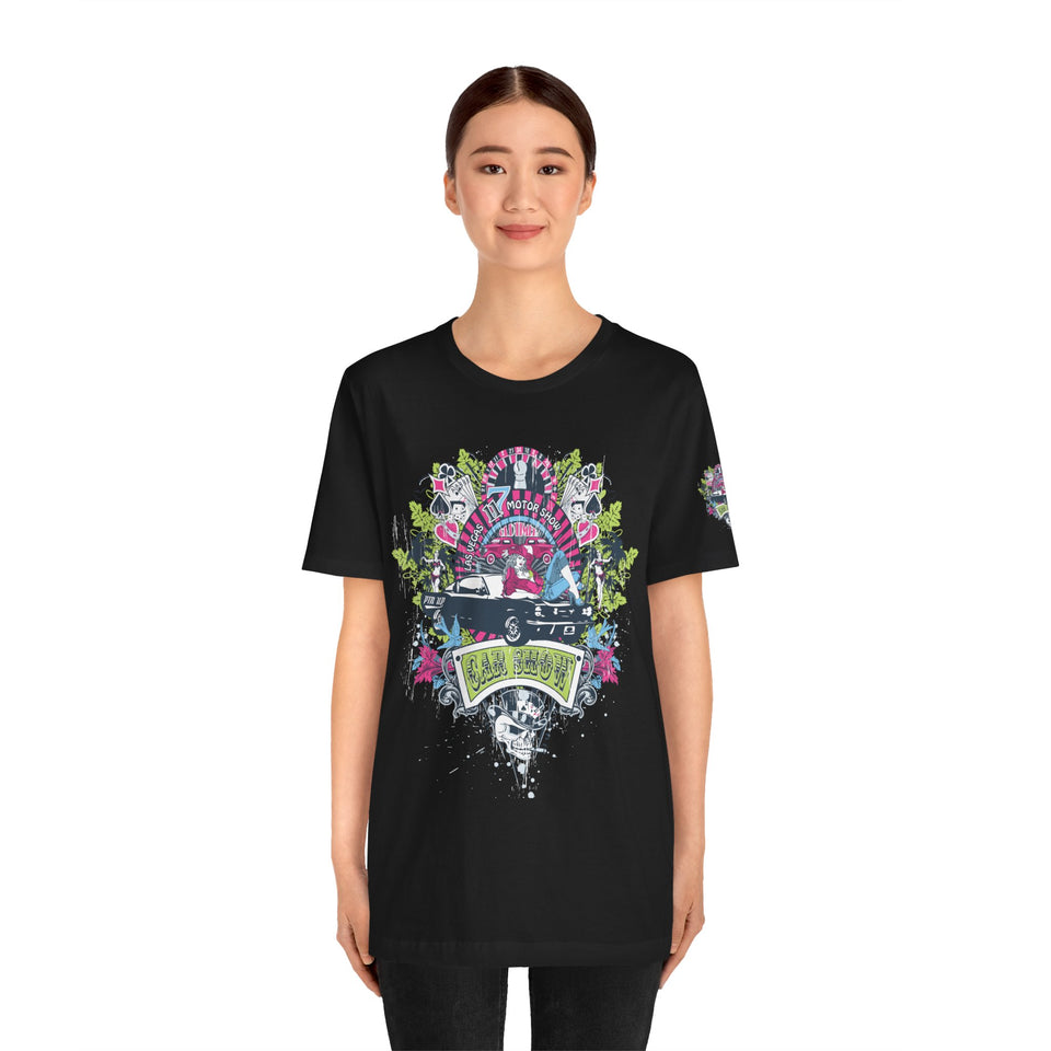 Retro Vibes Unisex Jersey Tee - Beach Cruiser Graphic