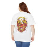 Bold Graphic Unisex Heavy Cotton Tee - Love & Roses Design