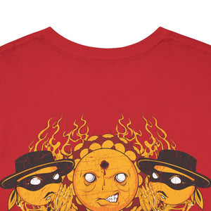 Unisex Heavy Cotton Tee - Psychedelic Skull Graphic Tee for Music Lovers