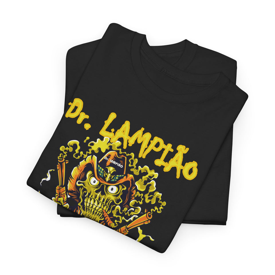 Dr. Lampião Unisex Heavy Cotton Tee | Bold Graphic Tee for Festivals & Everyday Wear