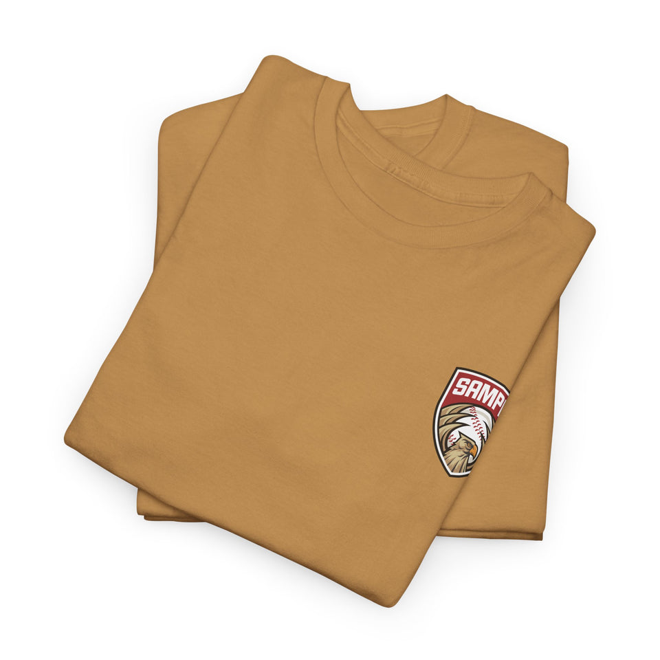 Unisex Heavy Cotton Tee - Eagle Baseball Graphic T-Shirt