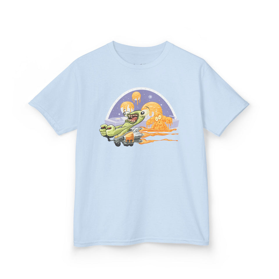 Kids Fun Adventure Tee - Cute Airplane and Monster Design