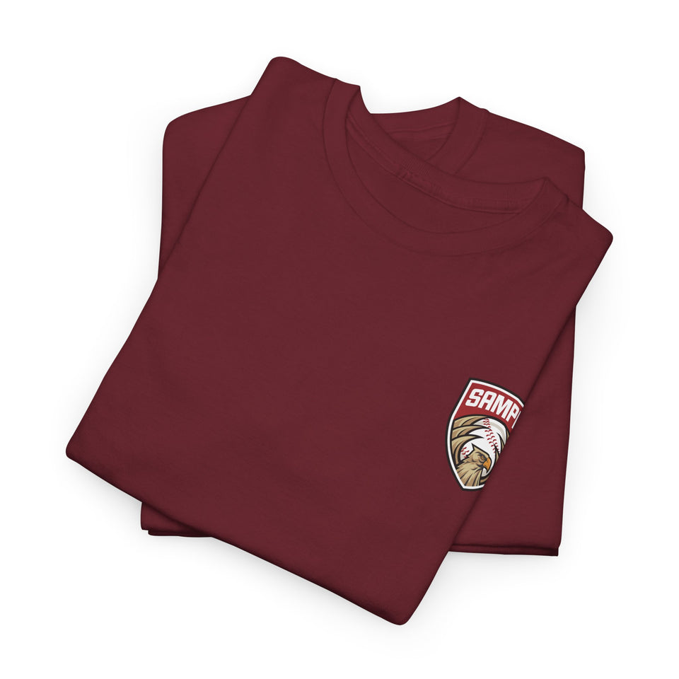 Unisex Heavy Cotton Tee - Eagle Baseball Graphic T-Shirt