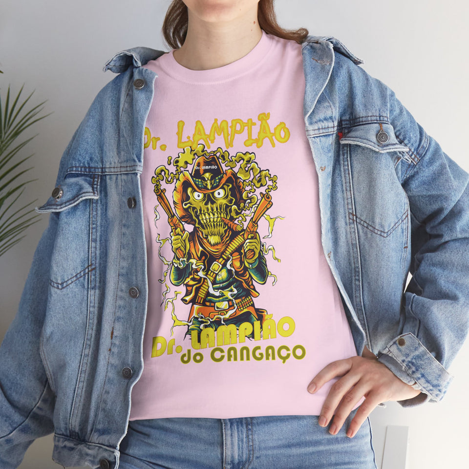 Dr. Lampião Unisex Heavy Cotton Tee | Bold Graphic Tee for Festivals & Everyday Wear