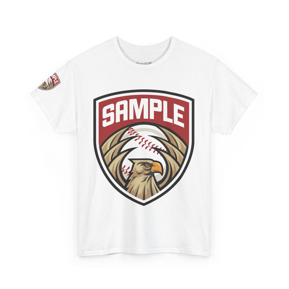 Unisex Heavy Cotton Tee - Eagle Baseball Graphic Design Shirt