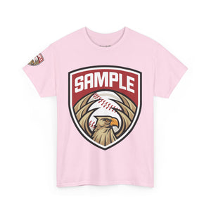 Unisex Heavy Cotton Tee - Eagle Baseball Graphic Design Shirt